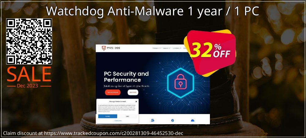 Watchdog Anti-Malware 1 year / 1 PC coupon on World Backup Day deals