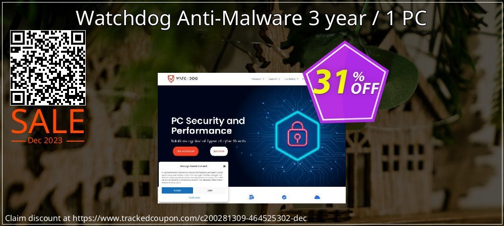 Watchdog Anti-Malware 3 year / 1 PC coupon on April Fools' Day offering discount