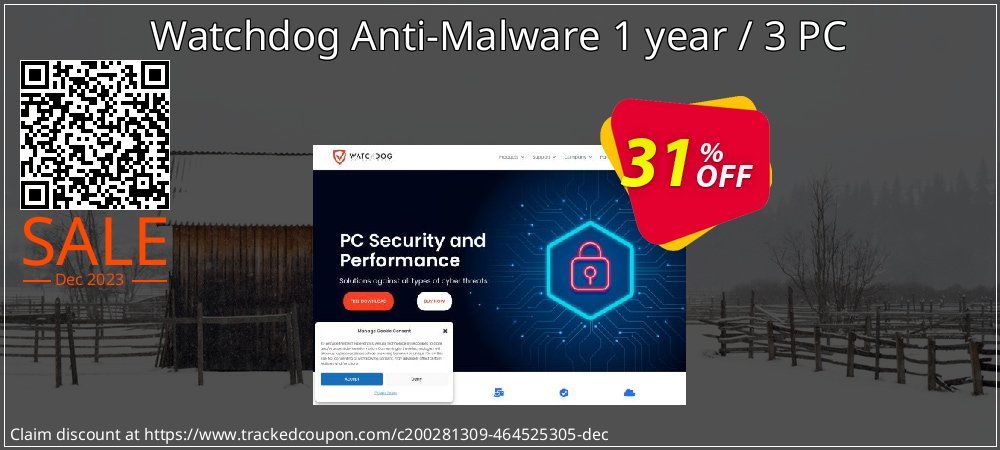Watchdog Anti-Malware 1 year / 3 PC coupon on National Walking Day discounts