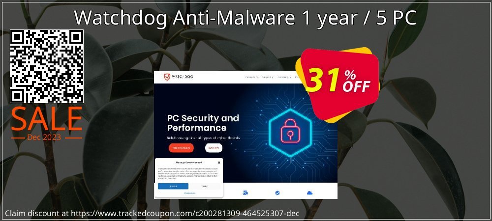 Watchdog Anti-Malware 1 year / 5 PC coupon on April Fools' Day sales