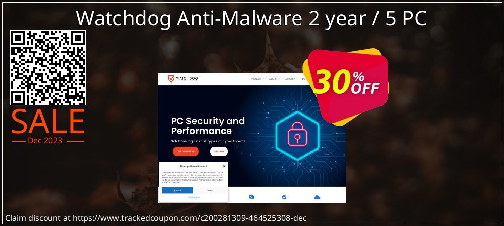 Watchdog Anti-Malware 2 year / 5 PC coupon on Easter Day deals