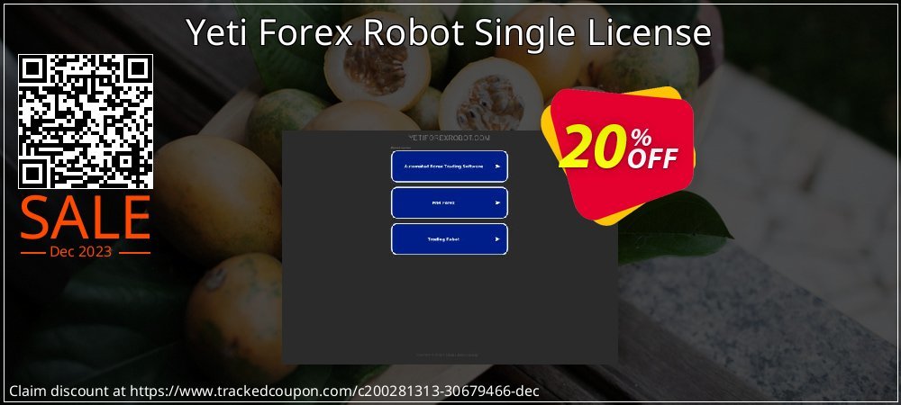 Yeti Forex Robot Single License coupon on World Party Day sales