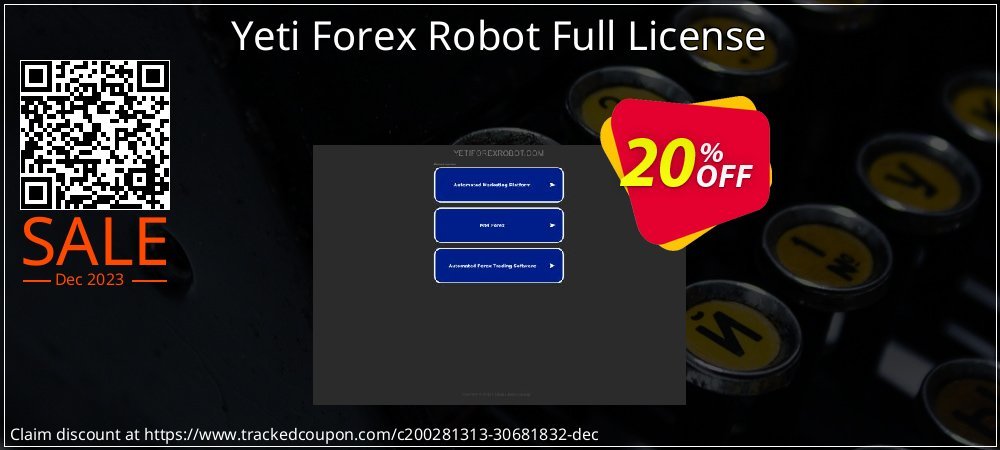 Yeti Forex Robot Full License coupon on April Fools Day discounts