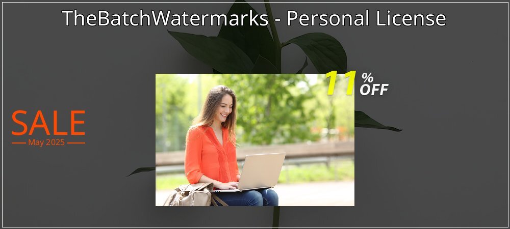 TheBatchWatermarks - Personal License coupon on National Pizza Party Day discount