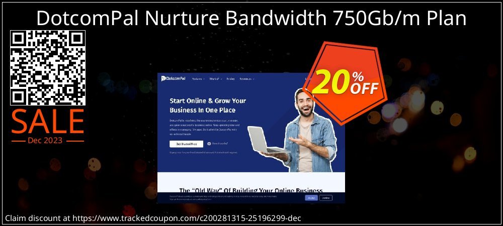DotcomPal Nurture Bandwidth 750Gb/m Plan coupon on World Password Day offering sales