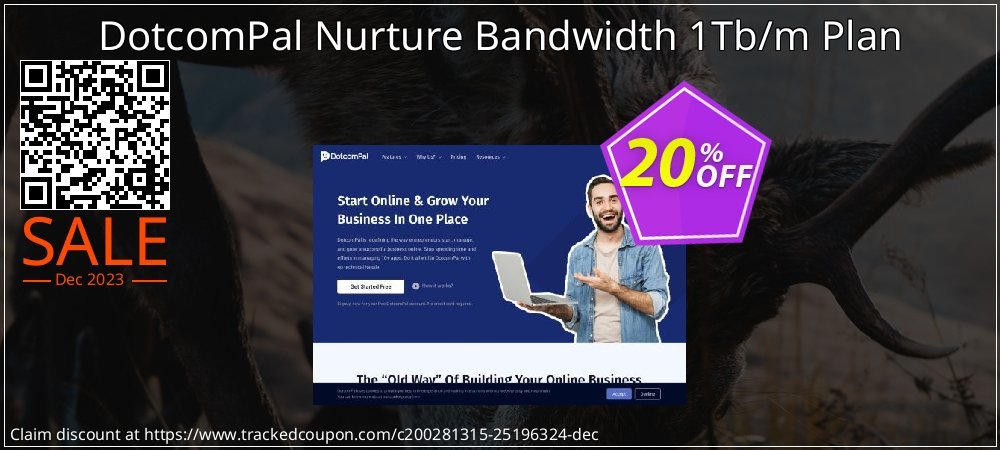 DotcomPal Nurture Bandwidth 1Tb/m Plan coupon on April Fools' Day deals