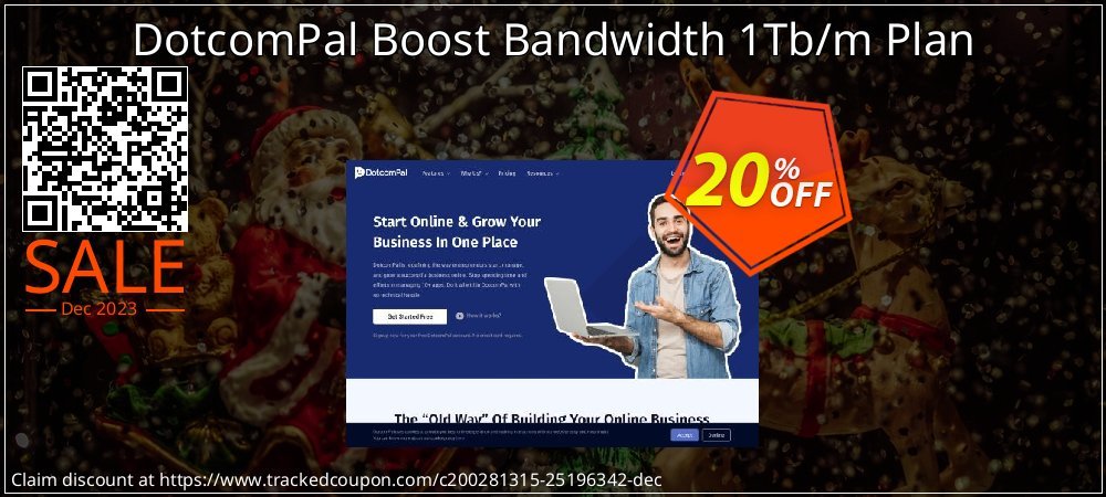 DotcomPal Boost Bandwidth 1Tb/m Plan coupon on April Fools Day deals