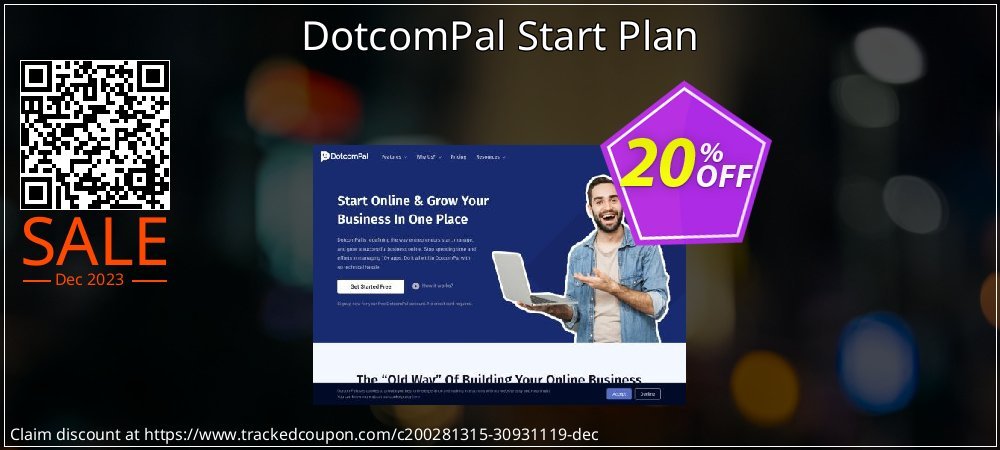 DotcomPal Start Plan coupon on National French Fry Day sales