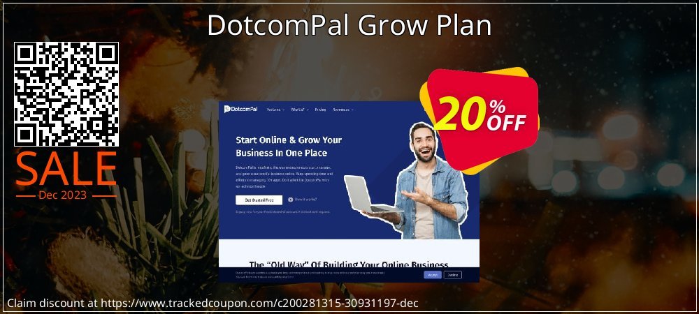 DotcomPal Grow Plan coupon on April Fools' Day discount