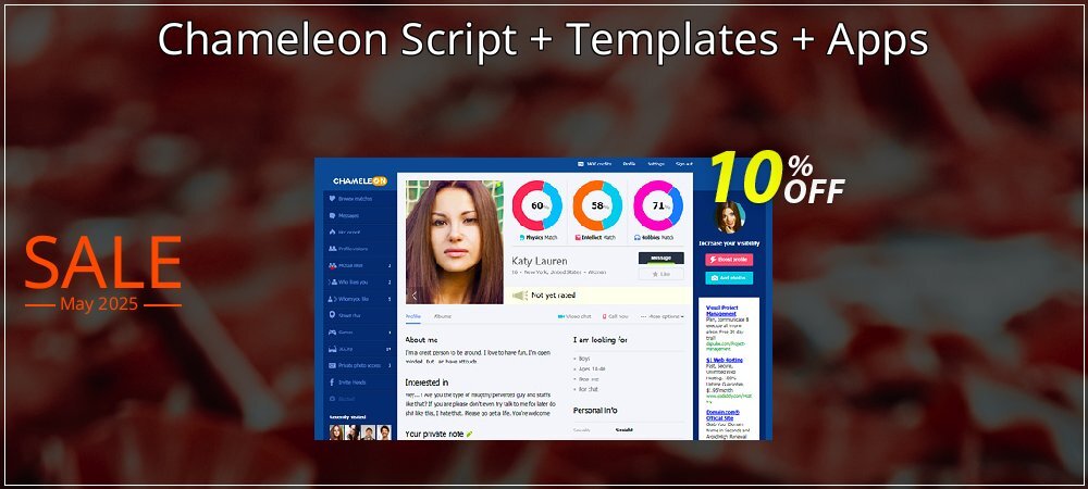 Chameleon Script + Templates + Apps coupon on Virtual Vacation Day sales