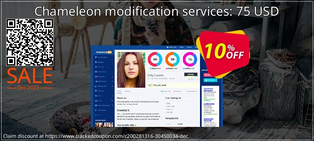 Chameleon modification services: 75 USD coupon on April Fools' Day discounts