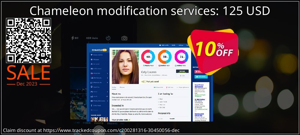 Chameleon modification services: 125 USD coupon on National Loyalty Day offering discount