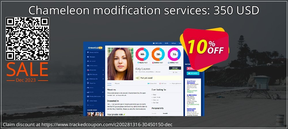 Chameleon modification services: 350 USD coupon on World Backup Day super sale