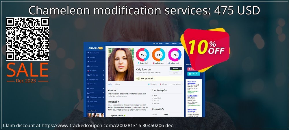 Chameleon modification services: 475 USD coupon on National Loyalty Day deals