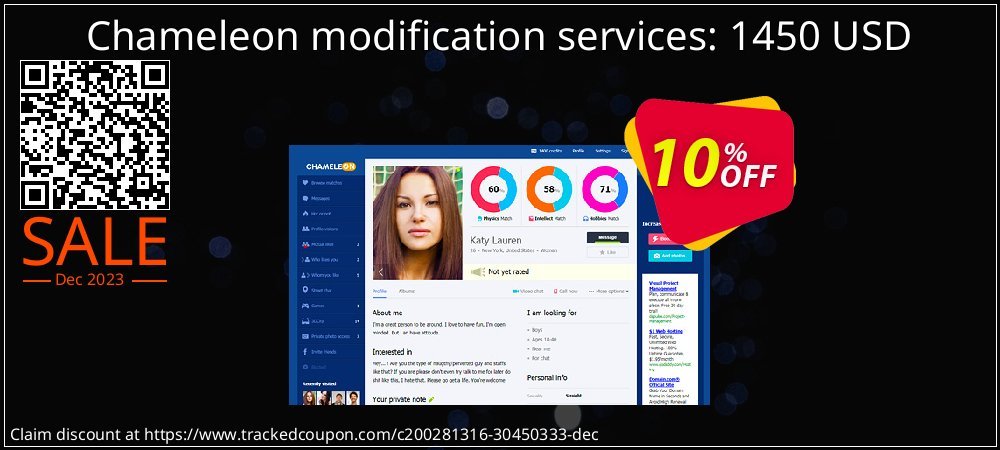 Chameleon modification services: 1450 USD coupon on Easter Day deals