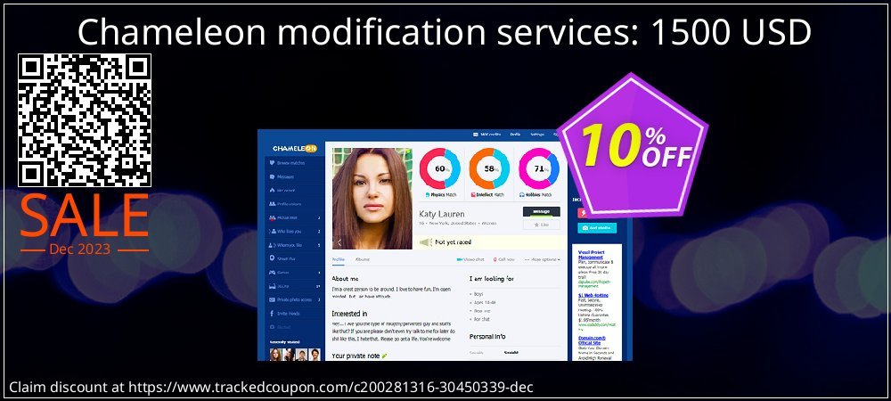 Chameleon modification services: 1500 USD coupon on World Password Day promotions