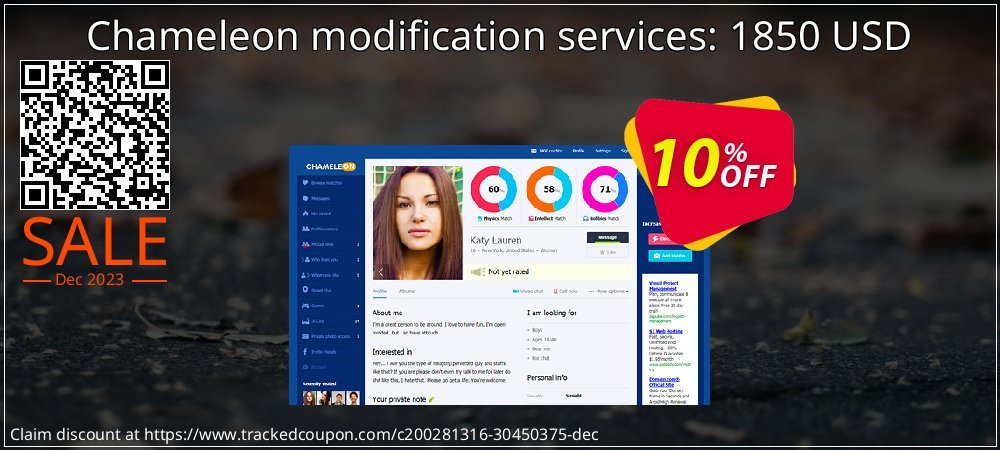 Chameleon modification services: 1850 USD coupon on Mother Day promotions