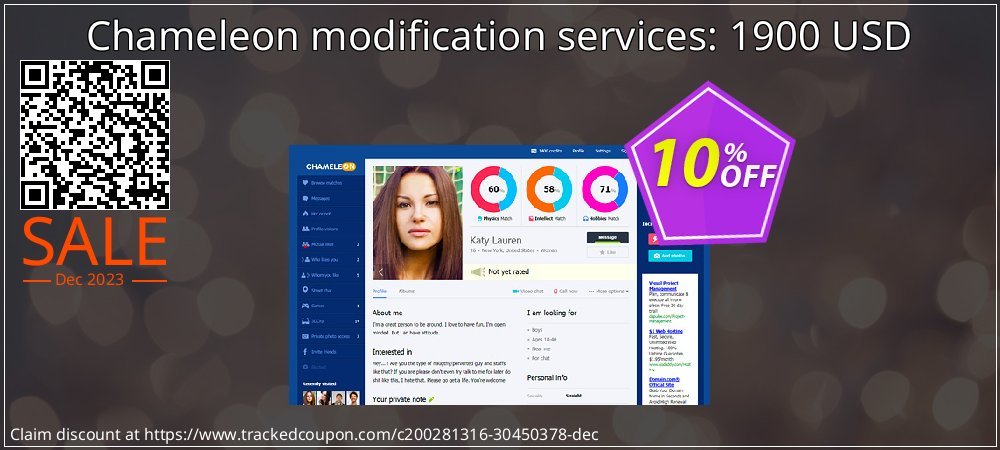 Chameleon modification services: 1900 USD coupon on Constitution Memorial Day offer