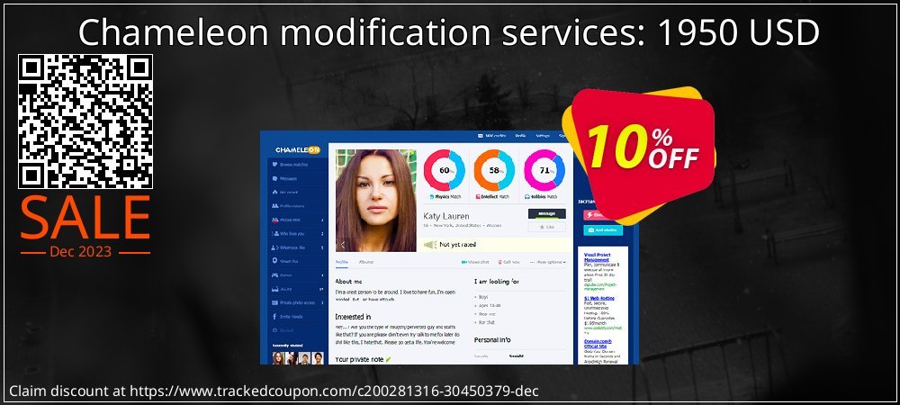 Chameleon modification services: 1950 USD coupon on World Password Day discount