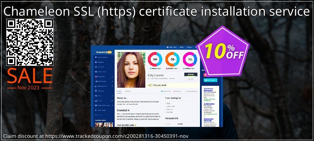 Chameleon SSL - https certificate installation service coupon on World Party Day offering sales