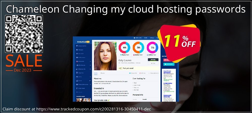 Chameleon Changing my cloud hosting passwords coupon on National Loyalty Day promotions