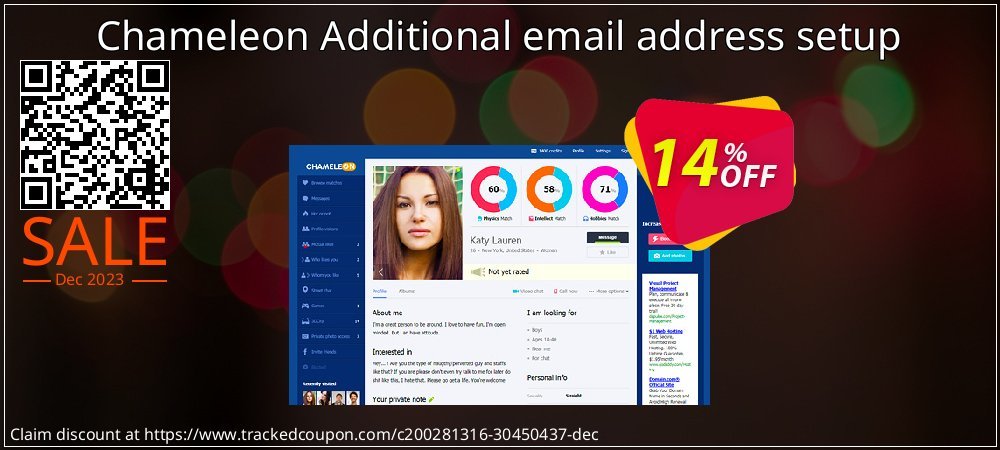 Chameleon Additional email address setup coupon on April Fools' Day super sale