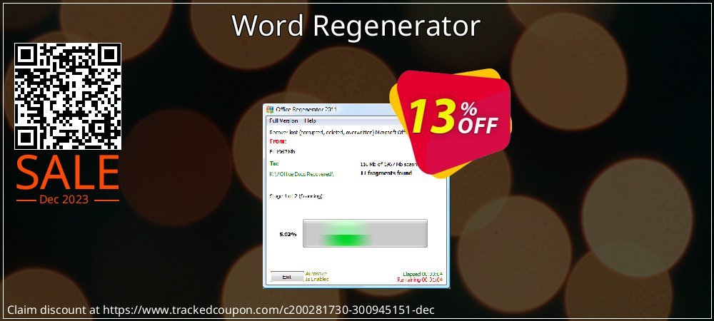 Word Regenerator coupon on National Loyalty Day sales