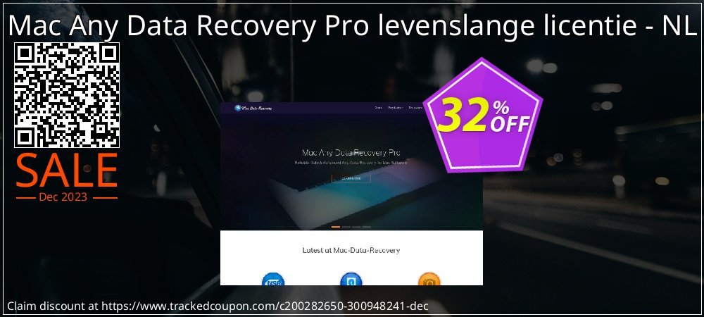 Mac Any Data Recovery Pro levenslange licentie - NL coupon on World Party Day offering discount