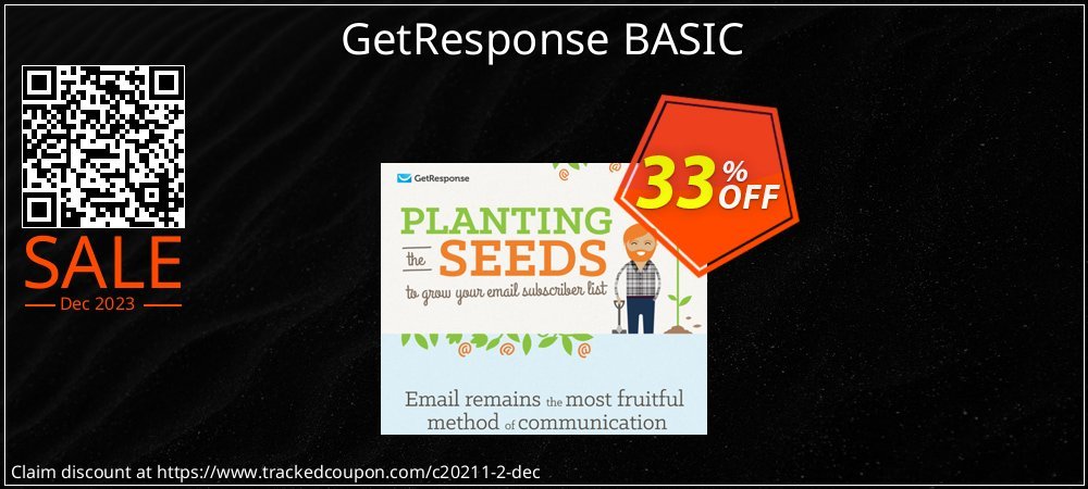 GetResponse BASIC coupon on Working Day offer
