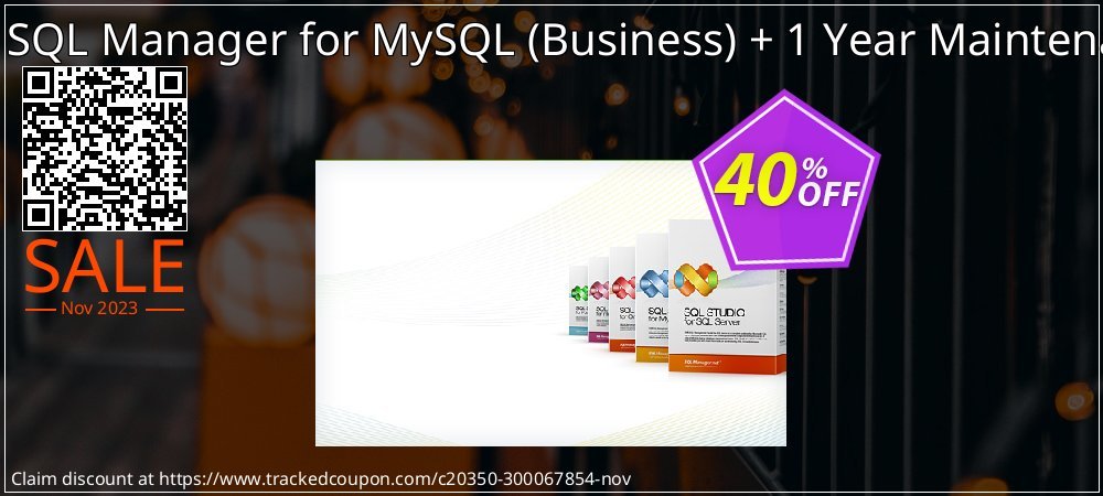 EMS SQL Manager for MySQL - Business + 1 Year Maintenance coupon on National Smile Day deals