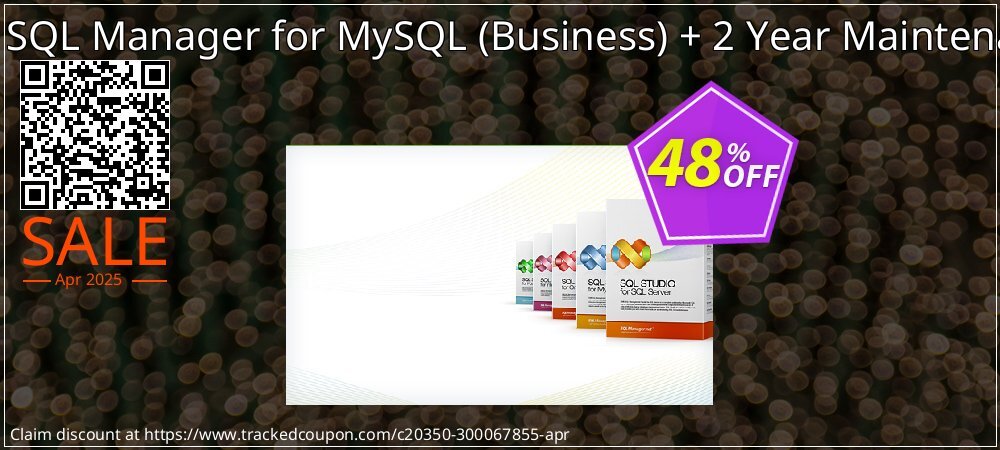 EMS SQL Manager for MySQL - Business + 2 Year Maintenance coupon on World Backup Day sales