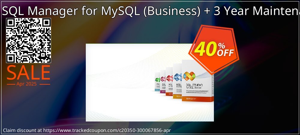 EMS SQL Manager for MySQL - Business + 3 Year Maintenance coupon on World Party Day offer