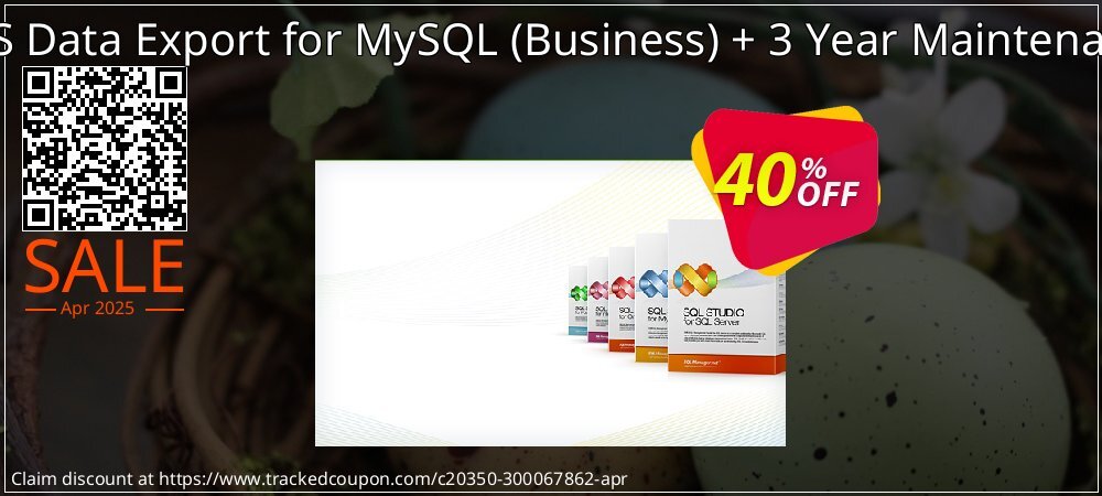 EMS Data Export for MySQL - Business + 3 Year Maintenance coupon on April Fools' Day promotions