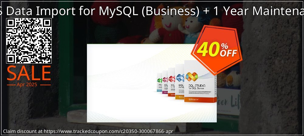 EMS Data Import for MySQL - Business + 1 Year Maintenance coupon on Palm Sunday offer