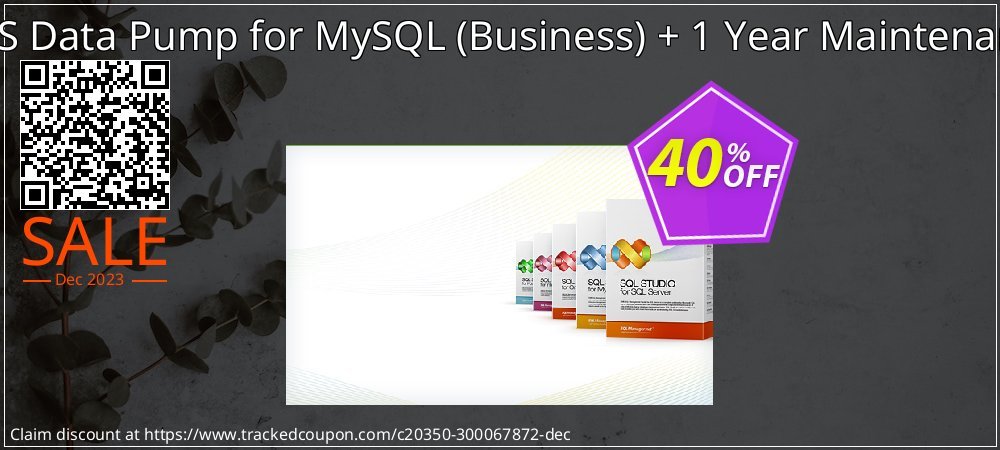 EMS Data Pump for MySQL - Business + 1 Year Maintenance coupon on New Year's Weekend super sale