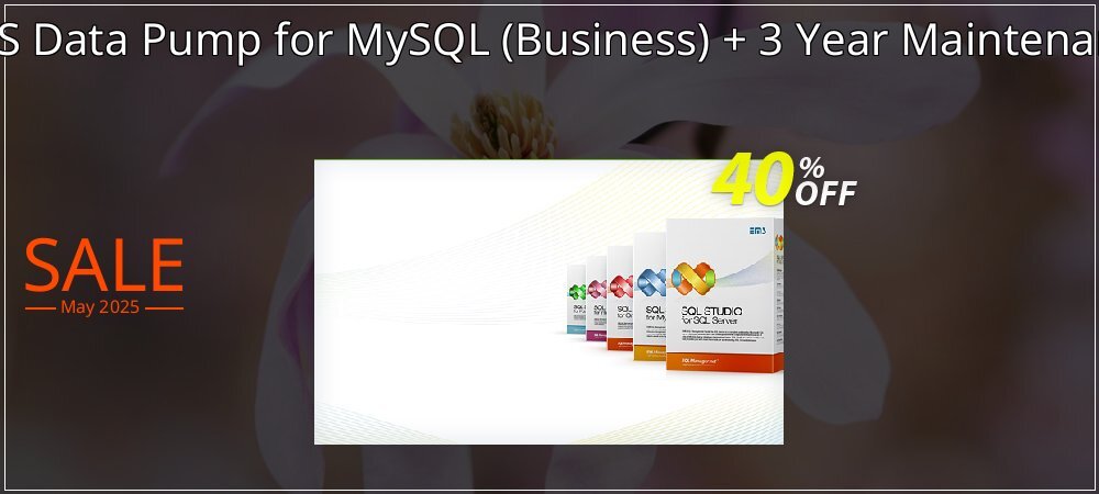 EMS Data Pump for MySQL - Business + 3 Year Maintenance coupon on Tell a Lie Day offer