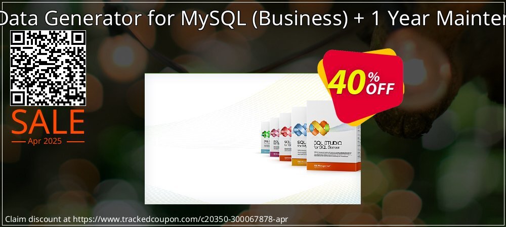 EMS Data Generator for MySQL - Business + 1 Year Maintenance coupon on Easter Day super sale