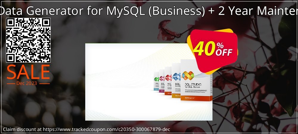 EMS Data Generator for MySQL - Business + 2 Year Maintenance coupon on New Year's Weekend offering discount
