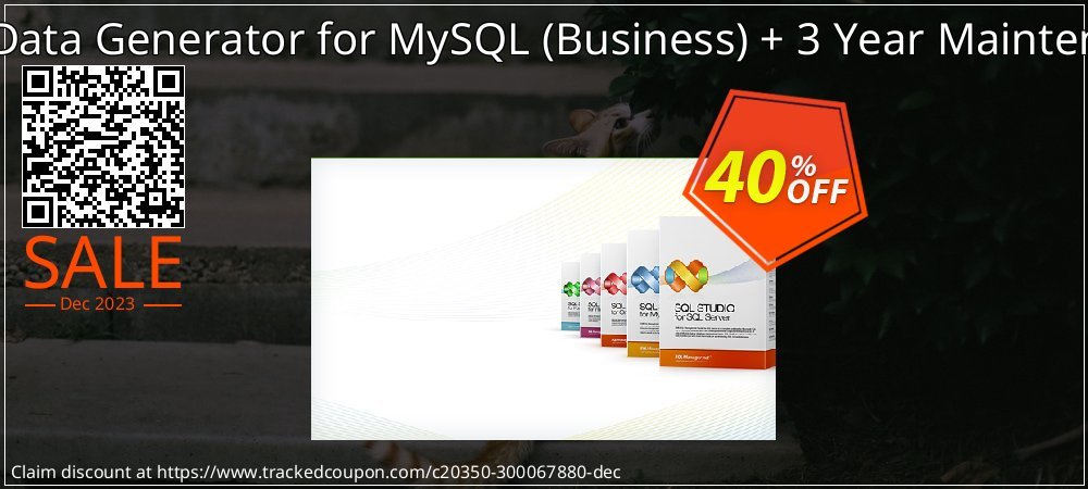 EMS Data Generator for MySQL - Business + 3 Year Maintenance coupon on Mother's Day sales