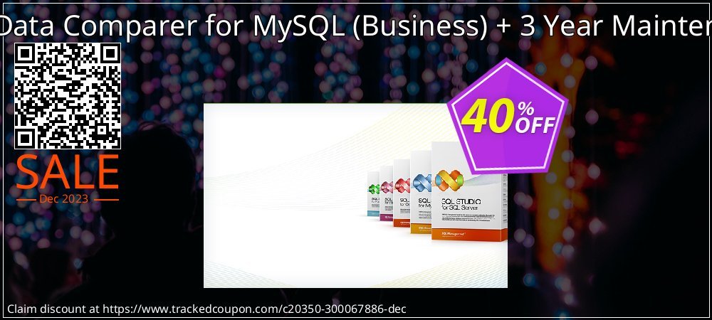 EMS Data Comparer for MySQL - Business + 3 Year Maintenance coupon on New Year's Weekend offer