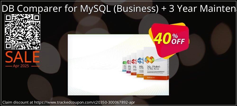 EMS DB Comparer for MySQL - Business + 3 Year Maintenance coupon on April Fools' Day offer