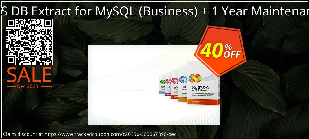 EMS DB Extract for MySQL - Business + 1 Year Maintenance coupon on Hug Holiday promotions