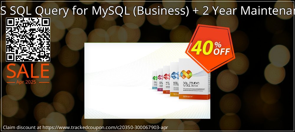 EMS SQL Query for MySQL - Business + 2 Year Maintenance coupon on Easter Day offering discount