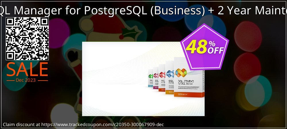 EMS SQL Manager for PostgreSQL - Business + 2 Year Maintenance coupon on April Fools' Day sales