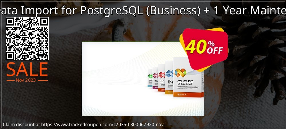 EMS Data Import for PostgreSQL - Business + 1 Year Maintenance coupon on Happy New Year sales