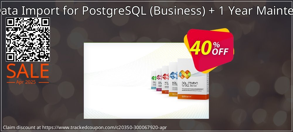 EMS Data Import for PostgreSQL - Business + 1 Year Maintenance coupon on National Walking Day discount