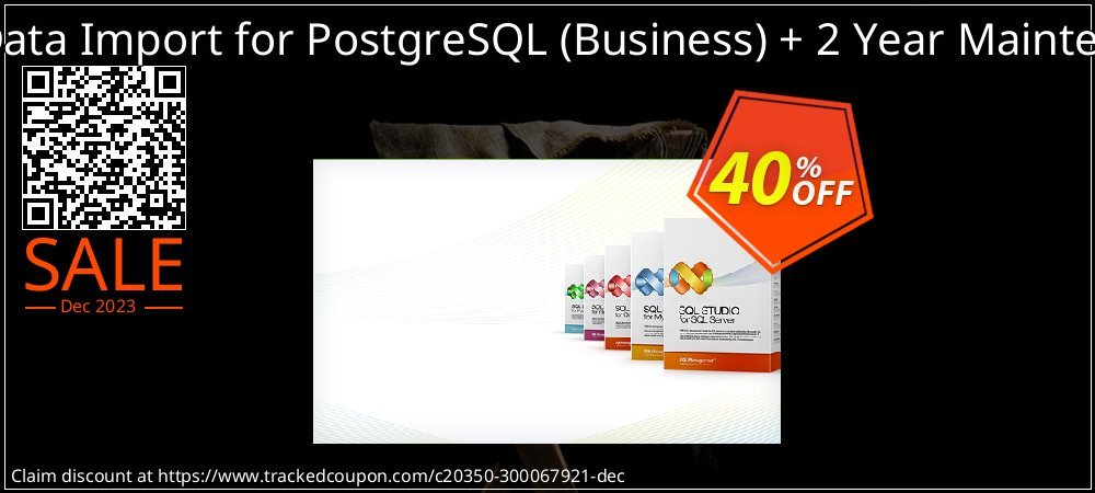 EMS Data Import for PostgreSQL - Business + 2 Year Maintenance coupon on New Year's Weekend deals