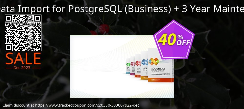 EMS Data Import for PostgreSQL - Business + 3 Year Maintenance coupon on World Wildlife Day offering discount