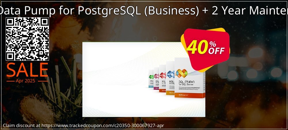 EMS Data Pump for PostgreSQL - Business + 2 Year Maintenance coupon on April Fools' Day deals