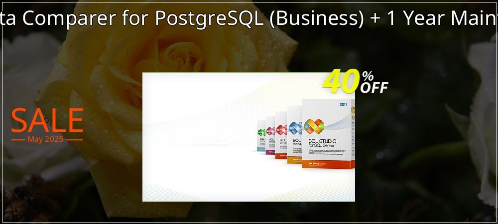 EMS Data Comparer for PostgreSQL - Business + 1 Year Maintenance coupon on Virtual Vacation Day offer